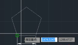 CAD如何按照比例縮放五邊形？